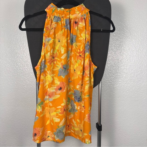 Cynthia Rowley Women’s Orange Floral Top - Size S - Picture 2 of 6